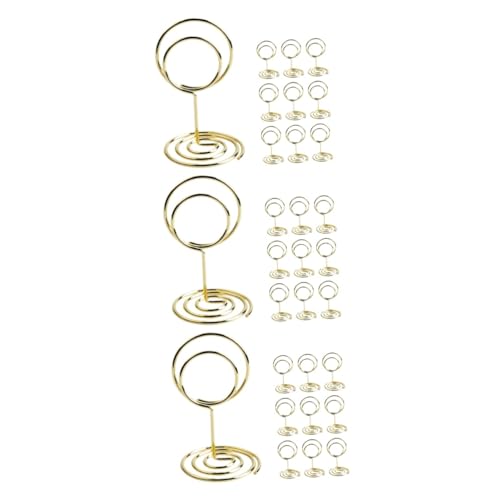 Housoutil 3 Sätze Metall Kartenhalter Für Tischkarten Dekorative Fotoclips Und Platzkartenhalter Für Hochzeiten Partys Und Goldene Peacock Design 10 Stück * 3 von Housoutil