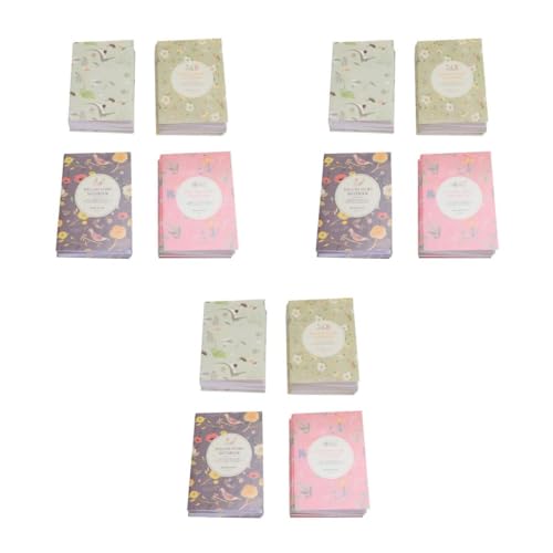 Housoutil 3 Sätze Mini Notizbuch Pack Blumen Und Vogel Design Leere Für Notizen Übungen Schule Und Büro Tragbar Und Praktisch Für Unterwegs 50 Stück * 3 von Housoutil