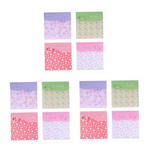 Housoutil 3 Sätze Origami Papier Diy Bastelpapier Für Projekte Und Schularbeiten Zufällige Muster 72 Stück * 3 von Housoutil