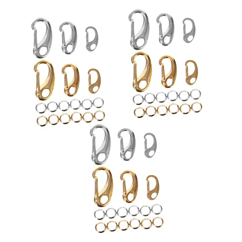 Housoutil 3 Sätze Pet Buckles Teiliges mit Goldenen und Silbernen Lobster Clips und Schlüsselringen Multifunktionale Karabiner für Haustiere Schlüsselanhänger und Schmuck Housoutil 3 Sätze Pet Buckles Teiliges mit Goldenen und Silbernen Lobster Clips und Schlüsselringen Multifunktionale Karabiner für Haustiere Schlüsselanhänger und Schmuck von Housoutil