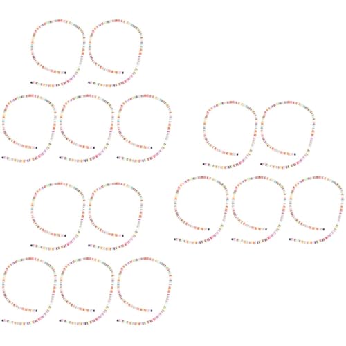 Housoutil 3 Sätze Polymer Clay Spacer Beads Flache Runde Lose Perlen Für Diy Schmuckherstellung Ca Packung Für Armbänder Und 5 Packungen * 3 von Housoutil