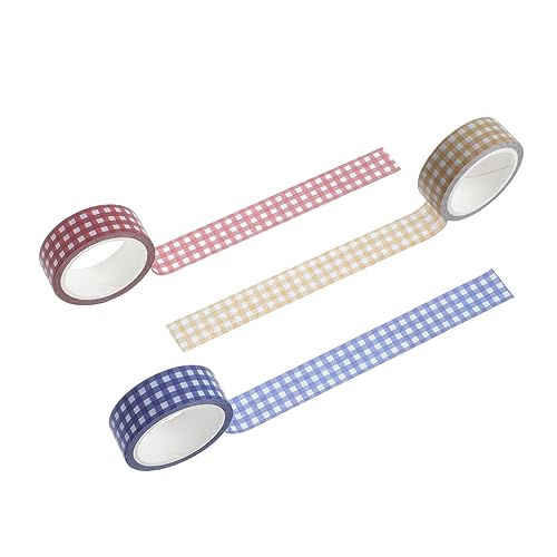 Housoutil 3 Sätze Retro Gittermuster Klebebänder Dekorative Washi Tapes Für Diy Notizbücher Scrapbooking Und Gestaltung Hochwertige Langlebige Materialen 12 Rollen * 3 Housoutil 3 Sätze Retro Gittermuster Klebebänder Dekorative Washi Tapes Für Diy Notizbücher Scrapbooking Und Gestaltung Hochwertige Langlebige Materialen 12 Rollen * 3 von Housoutil