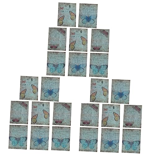Housoutil 3 Sätze Retro Scrapbooking Papier Set für Diy Bastelprojekte Dekoratives Material für Fotoalben Notizbücher und Journals mit Verschiedenen Mustern von Housoutil