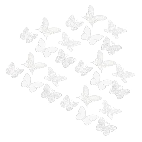 Housoutil 3 Sätze Schmetterlings Appliques Organza Für Hochzeitskleider Diy Stoffaufnäher Zur Dekoration Von Kleidung Taschen Und Für Bastelprojekte 50 Stück * 3 von Housoutil