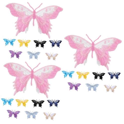 Housoutil 3 Sätze Schmetterlings-stickpatch Gestickte Aufnäher Für Bekleidungsstücke Schmetterling Dekorationen Gestickter Schmetterling Schmetterlingsapplikation Stickerei Stoff 8 Stück * 3 Housoutil 3 Sätze Schmetterlings-stickpatch Gestickte Aufnäher Für Bekleidungsstücke Schmetterling Dekorationen Gestickter Schmetterling Schmetterlingsapplikation Stickerei Stoff 8 Stück * 3 von Housoutil