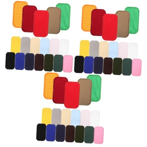 Housoutil 3 Sätze Stickpatches Stoffreparaturflicken Kleidungsdekoration Bestickter Patch Canvas Patch Bestickte Aufkleber Jackenflicken Aufnäher Für Kleidung Kleidungsflicken 18 Stücke * 3 von Housoutil