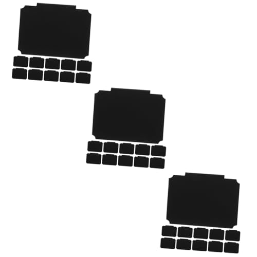 Housoutil 3 Sätze Tag -speicherbox Etiketten Tafel Supermarkt Organisation Bin Labels Clips Korbklammern Zur Beschriftung Multi- -etikett Clip Schwarz Pp 15 Stücke * 3 von Housoutil