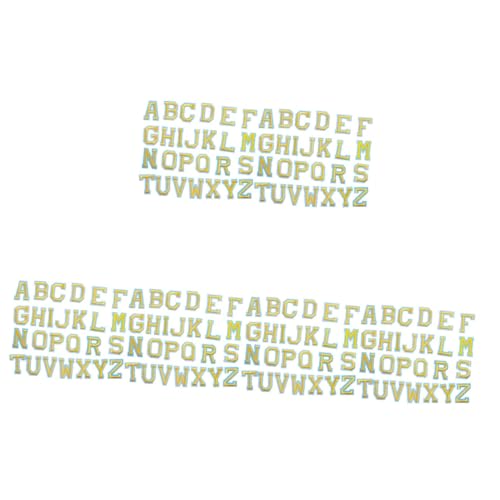 Housoutil 3 Sätze Teiliges Alphabet Patch Zum Aufbügeln Bestickte Flicken Für Diy Kleidungsstücke Hüte Taschen Jeans Zur Dekoration Und Reparatur Von Kleidung Vielseitig 52 Stück * 3 von Housoutil