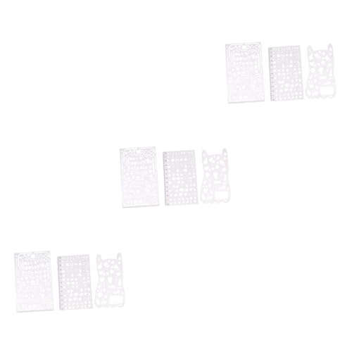 Housoutil 3 Sätze Teiliges Dekorative Schablonen Multifunktionale Zeichenschablone Und Lesezeichen Für Scrapbooking Tagebücher Und Bastelarbeiten 3 Stücke * 3 Housoutil 3 Sätze Teiliges Dekorative Schablonen Multifunktionale Zeichenschablone Und Lesezeichen Für Scrapbooking Tagebücher Und Bastelarbeiten 3 Stücke * 3 von Housoutil
