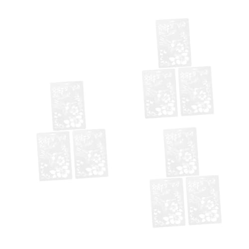 Housoutil 3 Sätze Teiliges Diy Schablonen Mit Und Blumenmustern Für Wiederverwendbare Malvorlagen Hochwertigem Kunststoff Für Scrapbooking Stoffmalerei Und Kreative Projekte 3 Stück * 3 von Housoutil