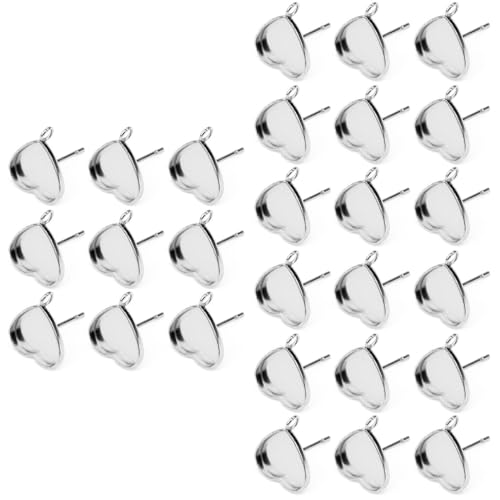 Housoutil 3 Sätze Teiliges Herz Ohrstecker Basis Diy Ohrringe Zubehör Für Schmuckherstellung Kreative Designs Für Ohrringe Für Bastelprojekte Und 20 Stück * 3 Housoutil 3 Sätze Teiliges Herz Ohrstecker Basis Diy Ohrringe Zubehör Für Schmuckherstellung Kreative Designs Für Ohrringe Für Bastelprojekte Und 20 Stück * 3 von Housoutil