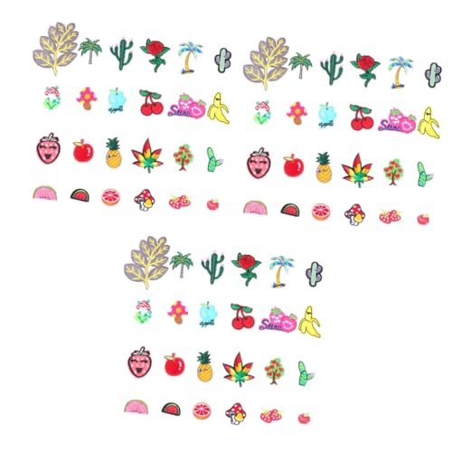 Housoutil 3 Sätze Teiliges Niedliche Bestickte Aufnäher Für Kleidung Taschen Und Hüte Diy Pflanzen Und Stickermotive Zum Verzieren Und Reparieren Stück * 3 von Housoutil