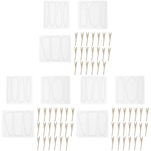 Housoutil 3 Sätze Teiliges Set Für Haarklammern Multifunktionale Gießform Für Diy Haarschmuck Kreative Kunstmuster Für Handgemachte Haarspangen Und Zubehör 23 Stück * 3 von Housoutil