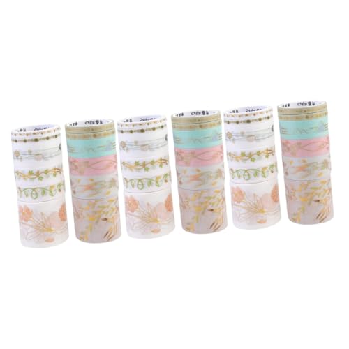 Housoutil 3 Sätze Teiliges Washi Tape Dekorative Klebebänder Hochwertigem Papier Für Diy Scrapbooking Journaling Und Für Kreative Projekte Und Persönliche Notizen 12 Stück * 3 Housoutil 3 Sätze Teiliges Washi Tape Dekorative Klebebänder Hochwertigem Papier Für Diy Scrapbooking Journaling Und Für Kreative Projekte Und Persönliche Notizen 12 Stück * 3 von Housoutil