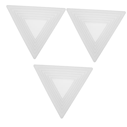Housoutil 3 Stck. DIY Silikonform für Dreieckstablett Wiederverwendbare Gießform für Harz Snacks und Kleine Gegenstände Bastelprojekte und Einfache Handhabung von Housoutil