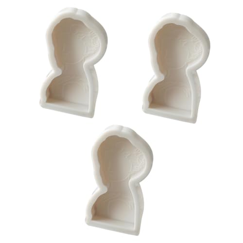Housoutil 3 Stck. Silikon Kerzenform für Handgemachte Seifen und Kerzen Portrait Gießform Langlebig für Diy Projekte als für und Familie Housoutil 3 Stck. Silikon Kerzenform für Handgemachte Seifen und Kerzen Portrait Gießform Langlebig für Diy Projekte als für und Familie von Housoutil