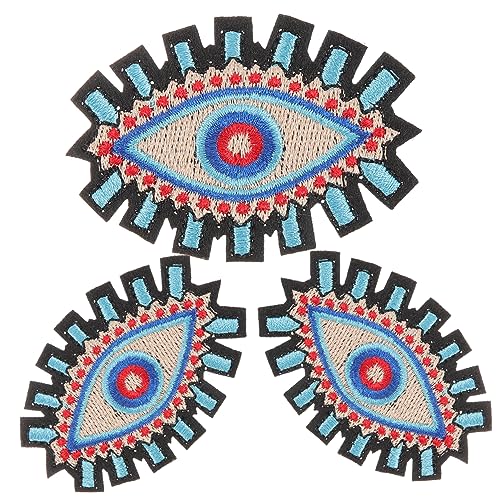 Housoutil 3 Stück Augenförmige Patches Aufbügelflicken mit Bösem Augen Muster für Diy Kleidung Taschen und Hüte Dekorative Bügel Patches für Handarbeiten Housoutil 3 Stück Augenförmige Patches Aufbügelflicken mit Bösem Augen Muster für Diy Kleidung Taschen und Hüte Dekorative Bügel Patches für Handarbeiten von Housoutil