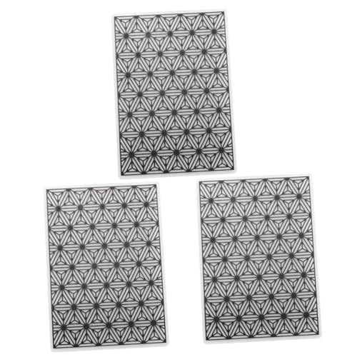 Housoutil 3 Stück DIY Prägeschablone Kunststoff für Stanzmaschinen Stabile und Langlebige Prägeplatte für Scrapbooking Albumdekoration Fotoalbum und Bastelarbeiten Einfach zu Verwenden für Housoutil 3 Stück DIY Prägeschablone Kunststoff für Stanzmaschinen Stabile und Langlebige Prägeplatte für Scrapbooking Albumdekoration Fotoalbum und Bastelarbeiten Einfach zu Verwenden für von Housoutil