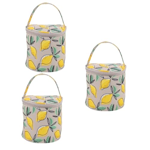Housoutil 3 Stück Gestrickte Aufbewahrungstasche Häkeln Arbeiten Stricktasche Veranstalter Tragetaschen Für Damen Strick -nadelorganisator Groß Bag Organizer Tragbarer Häkel-organizer Vlies von Housoutil
