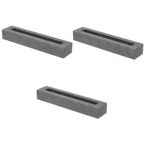 Housoutil 3 Stück Graphit Gussform für Gießen von Gold Silber Hochtemperaturbeständig Vielseitig Einsetzbar für Metallverarbeitung und Experimente Housoutil 3 Stück Graphit Gussform für Gießen von Gold Silber Hochtemperaturbeständig Vielseitig Einsetzbar für Metallverarbeitung und Experimente von Housoutil