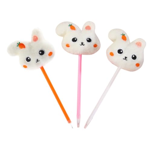 Housoutil 3 Stück Kawaii Kaninchen Kugelschreiber Hase Schreibstifte für Büro und Klassenzimmer Niedliche Schreibwaren mit Kreativem Bunny Kopf Topper Housoutil 3 Stück Kawaii Kaninchen Kugelschreiber Hase Schreibstifte für Büro und Klassenzimmer Niedliche Schreibwaren mit Kreativem Bunny Kopf Topper von Housoutil