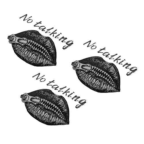 Housoutil 3 Stück Lippen Patches Wärmeübertragung Aufnäher für Diy Kleidung Textilgestaltung und Accessoires für Jacken Shirts und Taschen von Housoutil