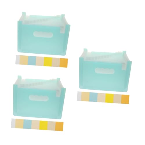 Housoutil 3 Stück Mini Fächermappe Lagig Tragbarer Dokumenten Organizer aus Robustem PP Transparenter Blauer Ordner mit Weißen Innenseiten Multifunktionaler Beleg und Couponhalter für Büro Housoutil 3 Stück Mini Fächermappe Lagig Tragbarer Dokumenten Organizer aus Robustem PP Transparenter Blauer Ordner mit Weißen Innenseiten Multifunktionaler Beleg und Couponhalter für Büro von Housoutil