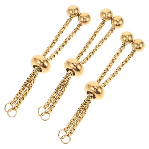 Housoutil 3 Stück Perlmutt-push-pull-armband Perlen Für Schmuckhersteller Verstellbare Gleitketten Perlen Für Die Herstellung Von Armbändern Einstellbar Lieferungen Golden Rostfreier Stahl Housoutil 3 Stück Perlmutt-push-pull-armband Perlen Für Schmuckhersteller Verstellbare Gleitketten Perlen Für Die Herstellung Von Armbändern Einstellbar Lieferungen Golden Rostfreier Stahl von Housoutil
