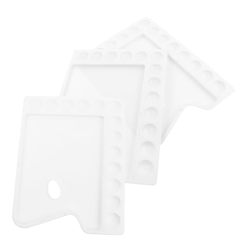 Housoutil 3 Stück Plastik Farbtrays Große Fächer Mischpalette für Aquarell und Acrylfarben für Künstler und DIY Projekte Housoutil 3 Stück Plastik Farbtrays Große Fächer Mischpalette für Aquarell und Acrylfarben für Künstler und DIY Projekte von Housoutil