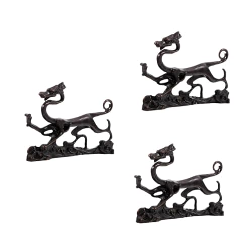 Housoutil 3 Stück Qinglong Ornament Stifthalter Stand Kalligraphie-Pinselhalter groß Kalligrafie-Schreibpinselhalter Tinte Unterstützung für Schreibpinsel pinsel stift halter Kupfer Housoutil 3 Stück Qinglong Ornament Stifthalter Stand Kalligraphie-Pinselhalter groß Kalligrafie-Schreibpinselhalter Tinte Unterstützung für Schreibpinsel pinsel stift halter Kupfer von Housoutil