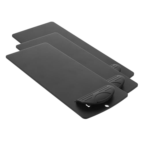 Housoutil 3 Stück Rechnungsordner Menüordner Kleine Klemmbretter Mini Klemmbretter Für Die Schule Lagerung Faltbares Klemmbrett Pflegeklemmbrett Menü-klemmbrett Gruß Tafel Black Abs-harz von Housoutil