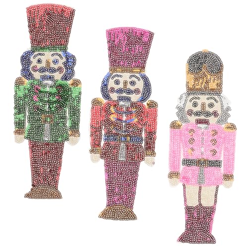 Housoutil 3 Stück Soldaten-Patch Flicken für Kleidung kompakte Kleiderflicken multifunktionale Hutaufnäher bestickt Weihnachten annähen Pailletten-Klebeflicken Hutflecken Paillettenstickerei Housoutil 3 Stück Soldaten-Patch Flicken für Kleidung kompakte Kleiderflicken multifunktionale Hutaufnäher bestickt Weihnachten annähen Pailletten-Klebeflicken Hutflecken Paillettenstickerei von Housoutil