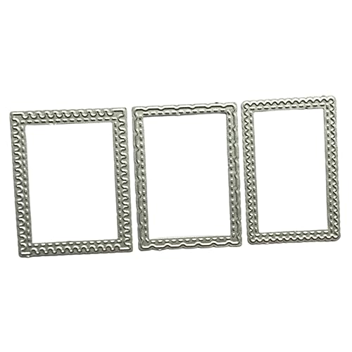 Housoutil 3 Stück Stanzformen Für Fotoalben Schnitte Schneiden Herstellung Briefmarkenstempel Stempel Stirbt Stanzungen Werkzeug Sterben Scrapbooking Karte Schablone Silver Kohlenstoffstahl von Housoutil