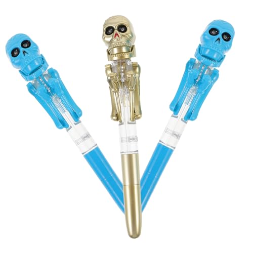 Housoutil 3 Stück Stifte Kürbisse schlank funky beängstigend glitzernder Stift hoch halloween halloween toys kugelschreiber Party -Requisiten Halloween- Plastik von Housoutil