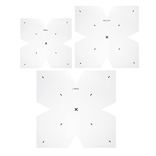 Housoutil 3 Stück Teiliges Diy Patchwork Lineal Acrylvorlagen für Schalenmatten Nähwerkzeug für Kreative Projekte und Schalenmattengestaltung Housoutil 3 Stück Teiliges Diy Patchwork Lineal Acrylvorlagen für Schalenmatten Nähwerkzeug für Kreative Projekte und Schalenmattengestaltung von Housoutil