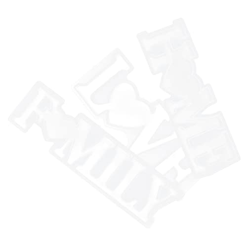 Housoutil 3 Stück Teiliges Silikonform für Diy Home Family und Love Buchstaben Dekoration Flexibles Epoxidharz Material für Kreative Bastelprojekte und Einzigartige Heimdekoration von Housoutil