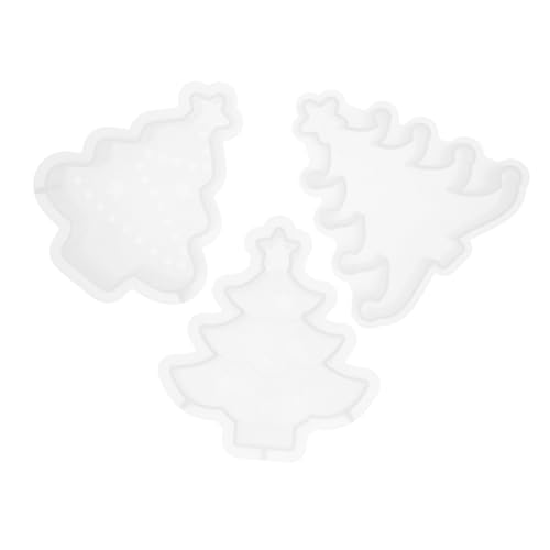 Housoutil 3 Stück Teiliges Silikonform für Weihnachtsbaum Kerzenhalter Diy Gießform für Dekorative für Aroma Wachstabletten und Bastelprojekte von Housoutil