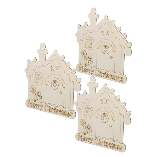 Housoutil 3 Stück Teiliges Unlackierte Holzanhänger mit Seil Diy-bemalbare Weihnachts-hausformen Blanko Holzkranz-deko zum Aufhängen Leichtes Rustikales Holzschild für Weihnachtsdeko Housoutil 3 Stück Teiliges Unlackierte Holzanhänger mit Seil Diy-bemalbare Weihnachts-hausformen Blanko Holzkranz-deko zum Aufhängen Leichtes Rustikales Holzschild für Weihnachtsdeko von Housoutil