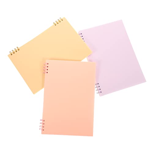Housoutil 3 Stück liniertes Notizbuch Kleine Notizbücher leeres spiralblock Süße Notizbücher Notizblöcke für den täglichen Gebrauch Planer Büro-Notizblöcke tragbares Spiralnotizbuch Papier von Housoutil
