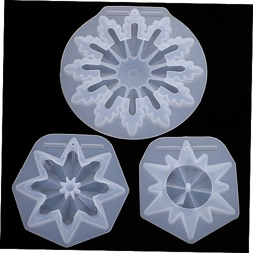 Housoutil 3 Stücke Teiliges Diy Pendant Form Transparente Gießform für Bastelarbeiten Langlebig und Wiederverwendbar für Schmuckherstellung und Epoxidharz Projekte von Housoutil