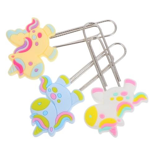 Housoutil 3 niedliche Cartoon-Binder-Clips, Büroklammern für Schule, Büro, Zuhause, lustige, einzigartige Lesezeichen mit vielseitigem Schreibwarenbedarf Housoutil 3 niedliche Cartoon-Binder-Clips, Büroklammern für Schule, Büro, Zuhause, lustige, einzigartige Lesezeichen mit vielseitigem Schreibwarenbedarf von Housoutil