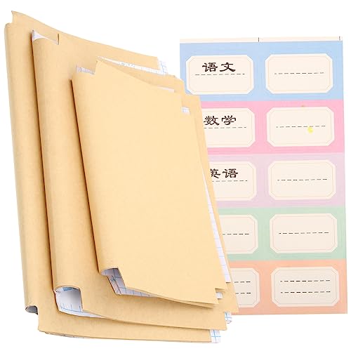 Housoutil 30 Blatt Buchbinderei Buchhülle Buchumschläge Für Lehrbücher Packpapier Buchschutz Geschenkpapier Schulbedarf Buchumschläge Buchumschläge Umschlag Kraftpapier von Housoutil