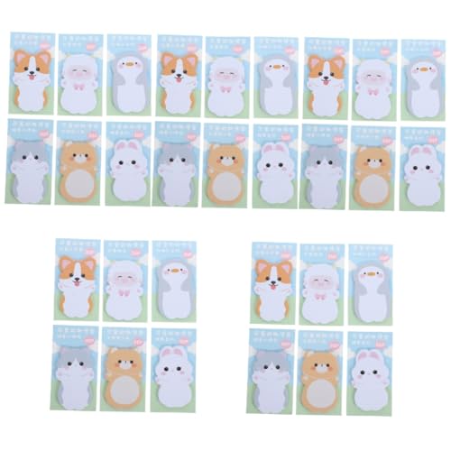 Housoutil 30 Sets Cartoon Niedliche Tabs Notizblöcke Kleine Notizblöcke Notizblöcke Cartoon Seitenmarkierungen Kawaii Notizblock Haftnotizblock Große Einkaufsliste Notizblock Papier von Housoutil