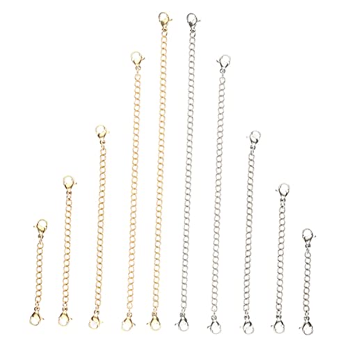 Housoutil 30 Stck. Teiliges Kettenverlängerungs mit Doppel Karabiner Verschluss Schmuckverlängerung für Halsketten Armbänder und Fußkettchen Einfache Verbindung Housoutil 30 Stck. Teiliges Kettenverlängerungs mit Doppel Karabiner Verschluss Schmuckverlängerung für Halsketten Armbänder und Fußkettchen Einfache Verbindung von Housoutil