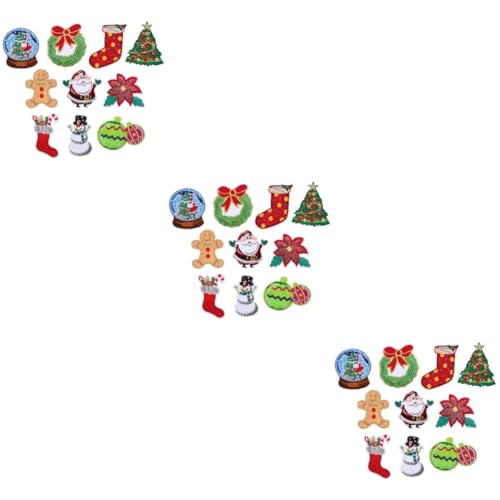 Housoutil 30 Stk. Teiliges Weihnachtsaufnäher zum Aufbügeln Bestickte Wiederverwendbare Stoffflicken für Kleidung DIY Reparatur Festliche Applikationen für Weihnachtskleidung und Rucksäcke Housoutil 30 Stk. Teiliges Weihnachtsaufnäher zum Aufbügeln Bestickte Wiederverwendbare Stoffflicken für Kleidung DIY Reparatur Festliche Applikationen für Weihnachtskleidung und Rucksäcke von Housoutil