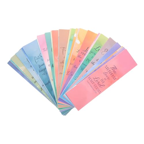 Housoutil 30 Stück Bibel Lesezeichen Bibelvers-etiketten Inspirierendes Lesezeichen Christliche Buchmarker Lesezeichen Für Die Bibel Registerkarten Zum Bibelstudium Papier von Housoutil