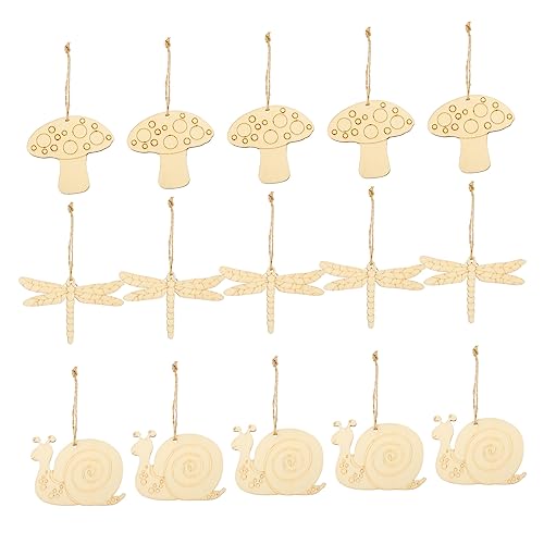 Housoutil 30 Stück DIY Holzscheiben Unbehandeltem Holz für Kreative Bastelprojekte Verschiedene Formen für Malen und Dekoration zu Weihnachten oder Feiertagen Housoutil 30 Stück DIY Holzscheiben Unbehandeltem Holz für Kreative Bastelprojekte Verschiedene Formen für Malen und Dekoration zu Weihnachten oder Feiertagen von Housoutil