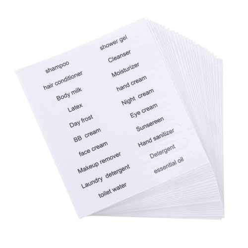 Housoutil 30 Stück Flaschen -Etikett Aufkleber Etikett für Glasflaschen Badetiketten Organisieren Badezimmeretiketten wasserfest kleine Flaschenetiketten Lotionsetiketten PVC Schwarz Housoutil 30 Stück Flaschen -Etikett Aufkleber Etikett für Glasflaschen Badetiketten Organisieren Badezimmeretiketten wasserfest kleine Flaschenetiketten Lotionsetiketten PVC Schwarz von Housoutil