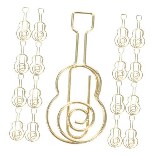 Housoutil 30 Stück Gitarrenförmige Metall-Büroklammern, lustige niedliche Lesezeichen-Clips für Musikliebhaber, Bürobedarf, einzigartige Neuheit Seitenmarkierungen Housoutil 30 Stück Gitarrenförmige Metall-Büroklammern, lustige niedliche Lesezeichen-Clips für Musikliebhaber, Bürobedarf, einzigartige Neuheit Seitenmarkierungen von Housoutil