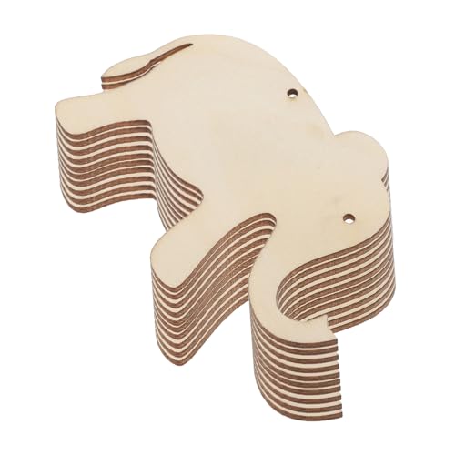 Housoutil 30 Stück Holzspäne Bastelanhänger Zum Beschriften Stempeln Blanko Anhänger Holzanhänger Für Strümpfe Tier Holzhandwerk Holzhochzeitsornament Gravurrohlinge Anhänger von Housoutil